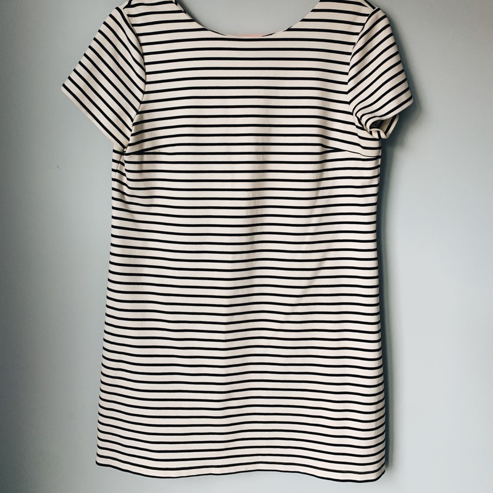 1 STATE striped shift dress